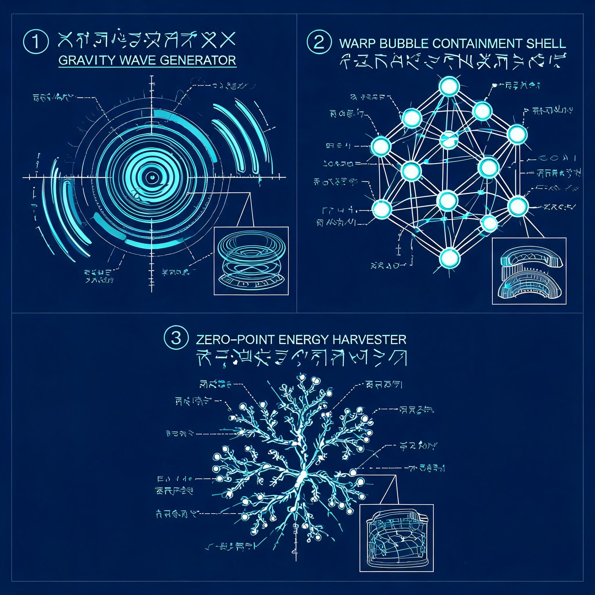 Alien galaxy atlas with route lines and marked habitat worlds